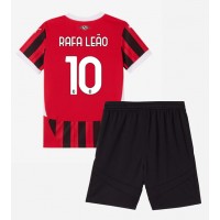 AC Milan Rafael Leao #10 Replika babykläder Hemmaställ Barn 2024-25 Kortärmad (+ korta byxor)